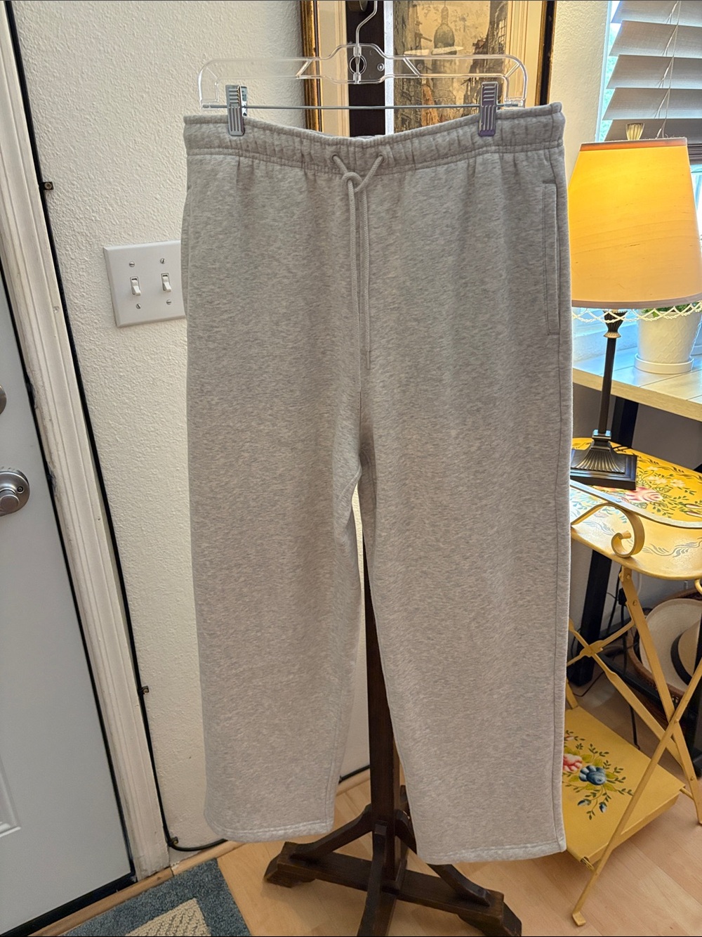 Quince Light Gray Women’s Drawstring Everyday Sweatpants